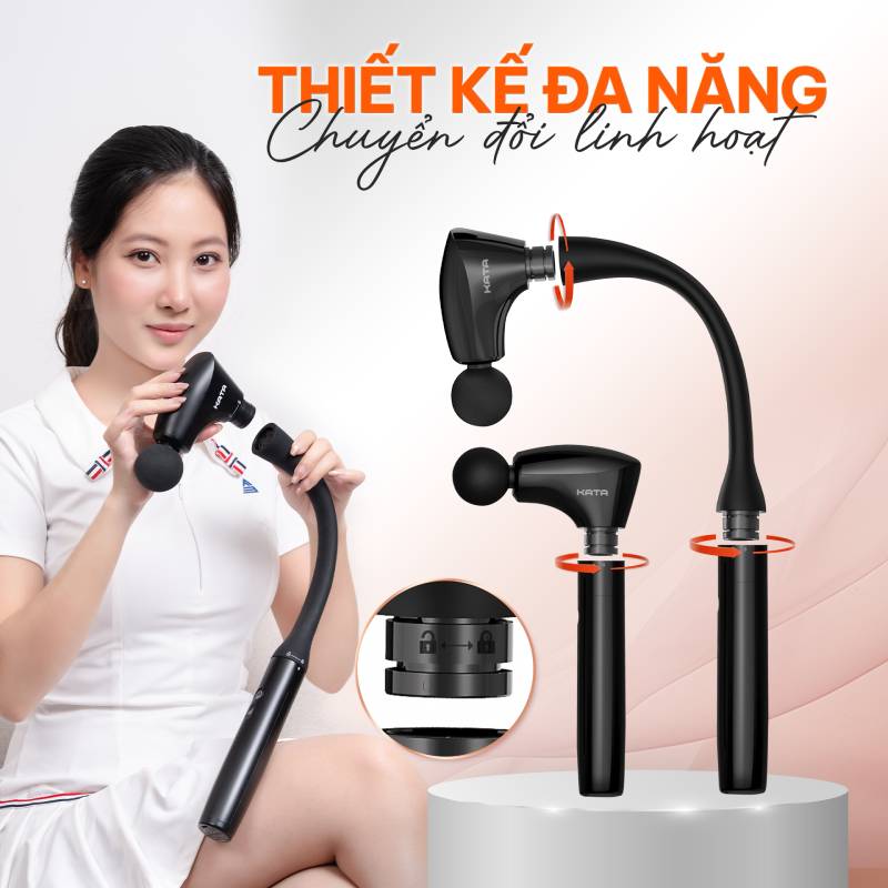 Thiết kế đa năng với hai dạng tay cầm chuyển đổi linh hoạt