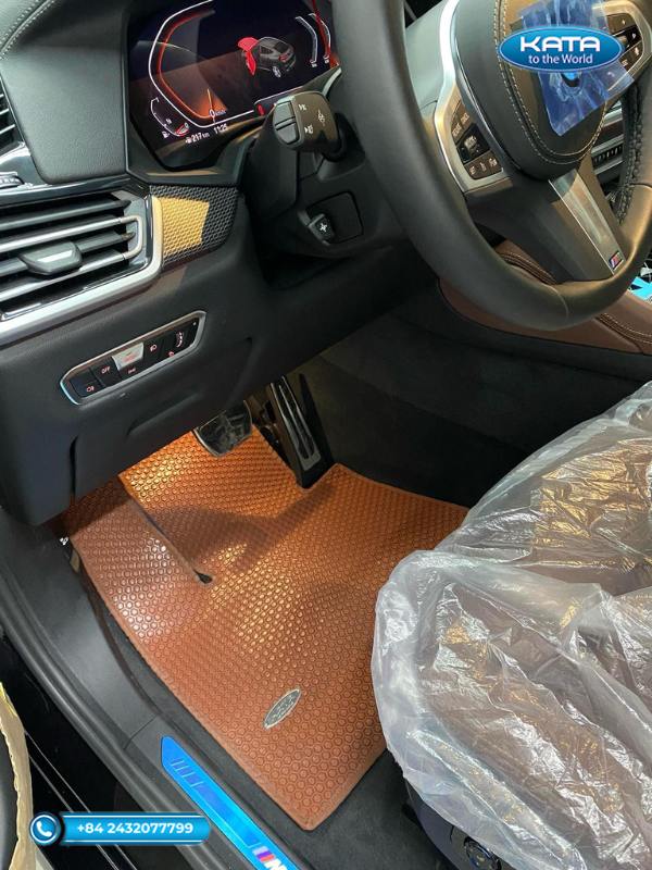 Thảm lót sàn ô tô BMW X6 2024 màu da bò ghế lái