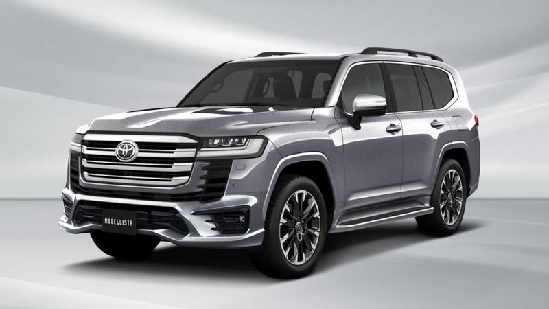 Thiết kế ngoại thất Land Cruiser V8 2022 mạnh mẽ và cực kỳ thu hút